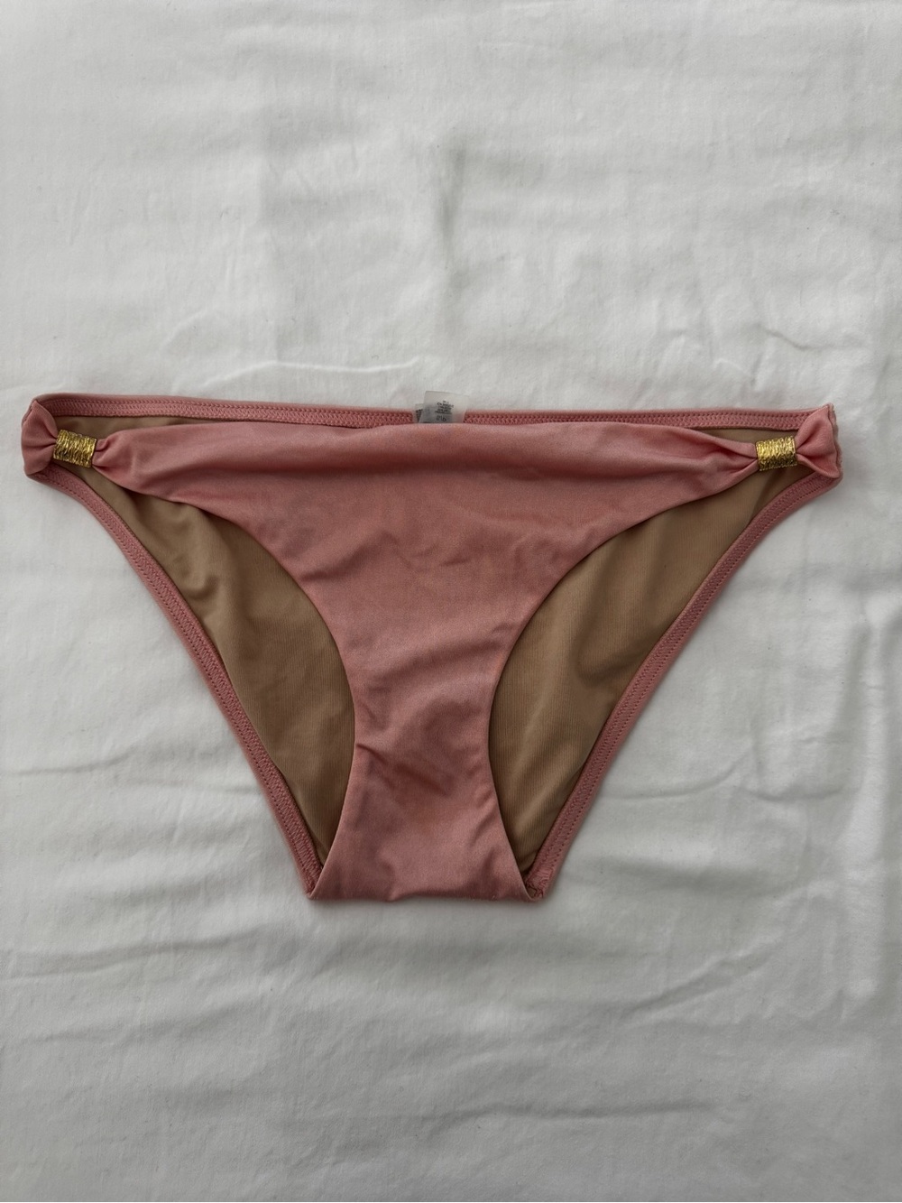 Victoria’s Secret Pink Bikini Bottom with Gold Accent